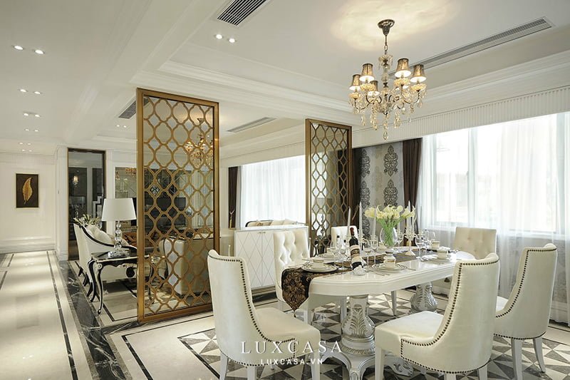 Thi công vách ngăn biệt thự