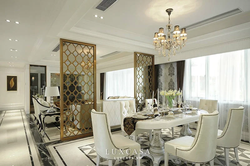 Thi công vách ngăn biệt thự