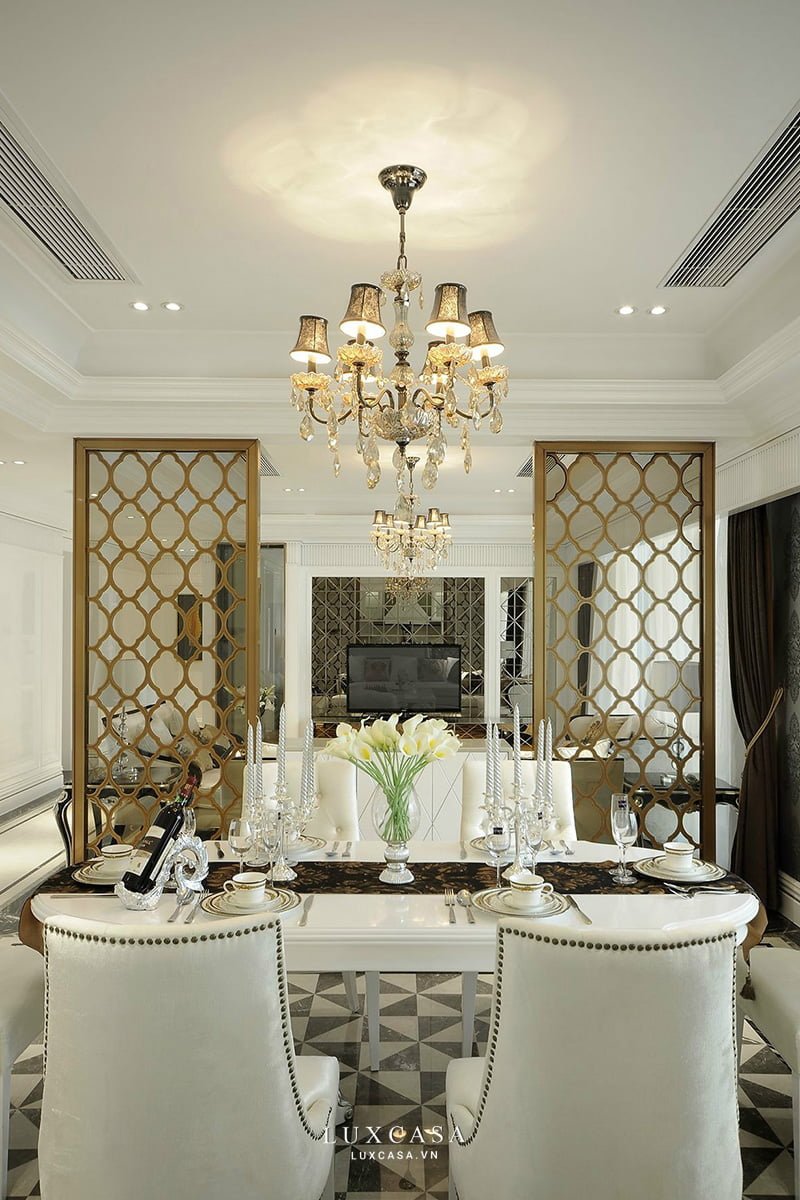 Thi công vách ngăn biệt thự