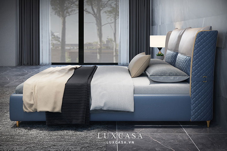 giường ngủ bọc da GD0163