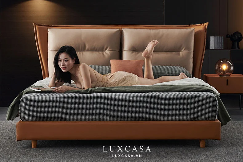 giường ngủ bọc da cao cấp GD0319 