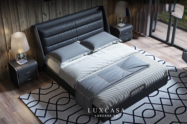 giường ngủ bọc da cao cấp GD137
