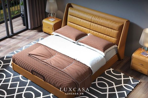 giường ngủ bọc da cao cấp GD137