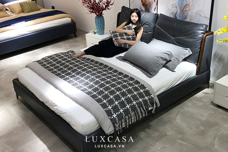 giường ngủ bọc da cao cấp GD0111