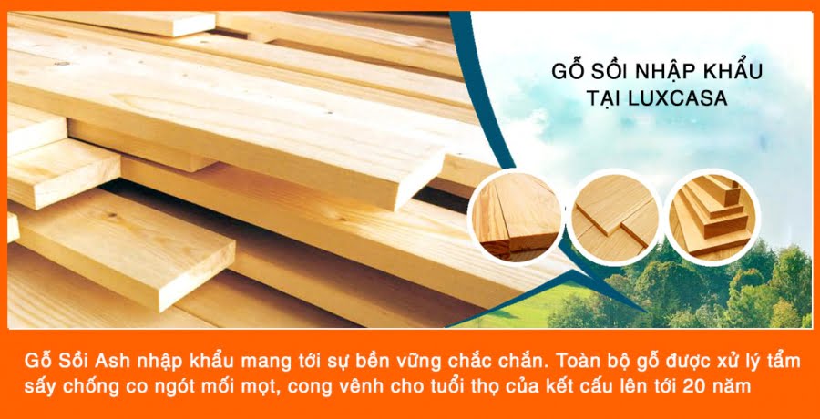 Khung gỗ sồi nhập khẩu