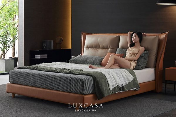 giường ngủ bọc da cao cấp GD0319