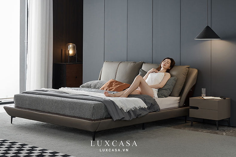 giường ngủ bọc da cao cấp GD0328