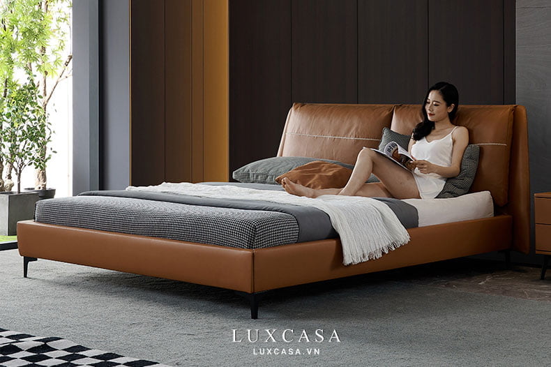 giường ngủ bọc da cao cấp GD0310