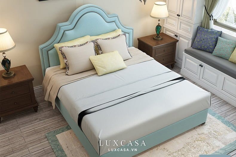 Giường ngủ bọc nỉ hiện đại GN108 