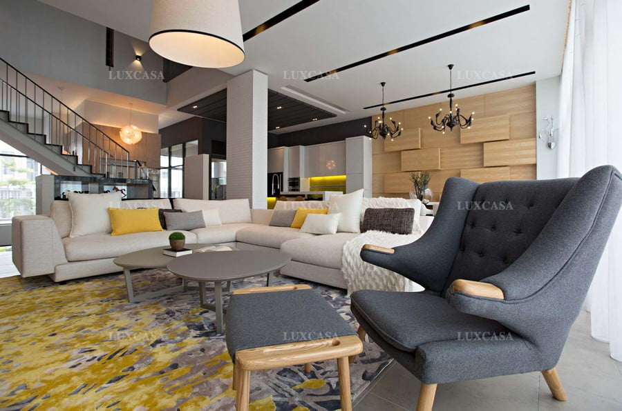 mau phong khach biet thu don lap