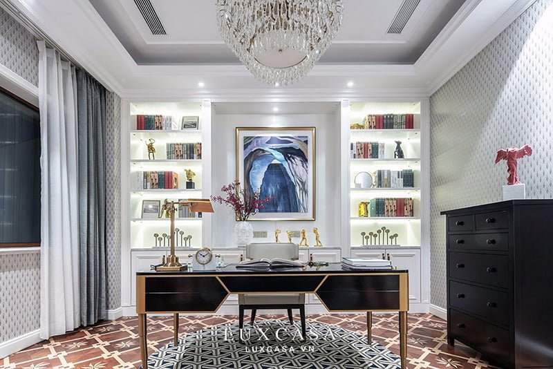 Thi công biệt thự đơn lập trọn gói đẹp 2 tầng