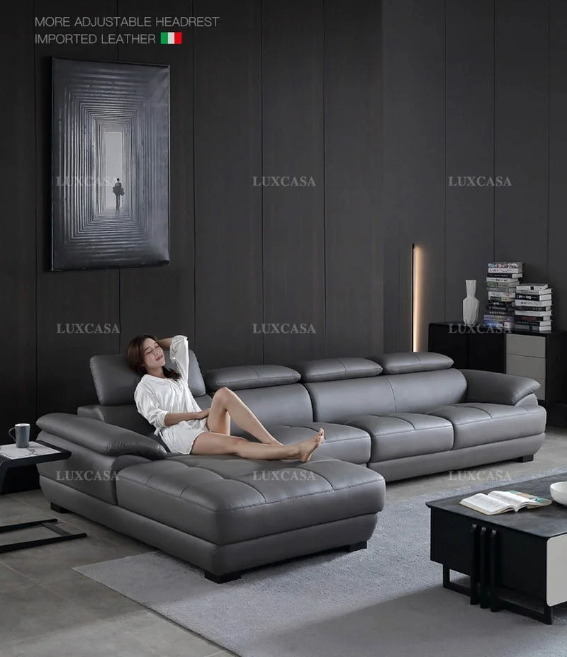 Ghế sofa bọc da êm ái 
