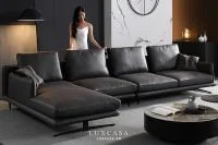 sofa da hiện đại sf0319