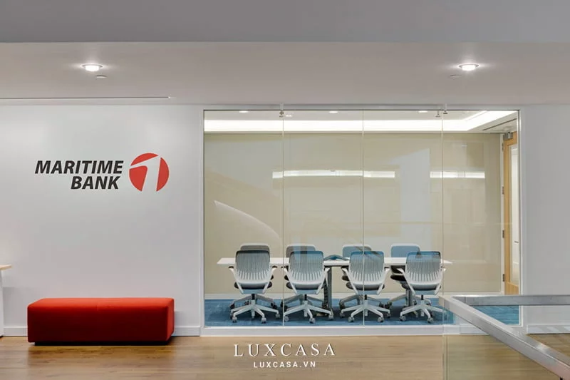 Thiết kế nội thất văn phòng ngân hàng Martinbank