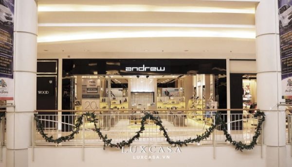Thiết kế thi công nội thất showroom giày Andrew
