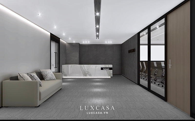 Thiết kế văn phòng trọn gói hiện đại công ty SUNAC