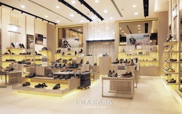 Thiết kế thi công nội thất showroom giày Andrew