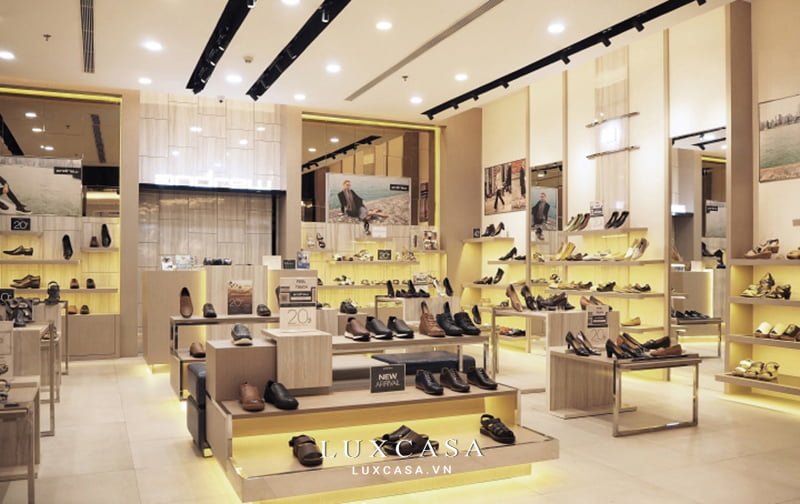 Thiết kế thi công nội thất showroom giày Andrew