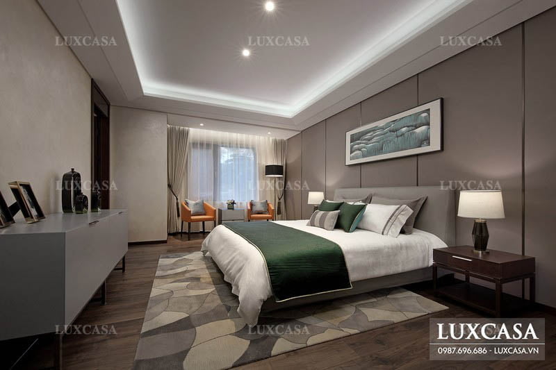 thiet ke trang tri phong ngu cho khach