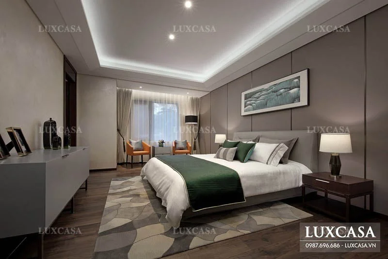 thiet ke trang tri phong ngu cho khach