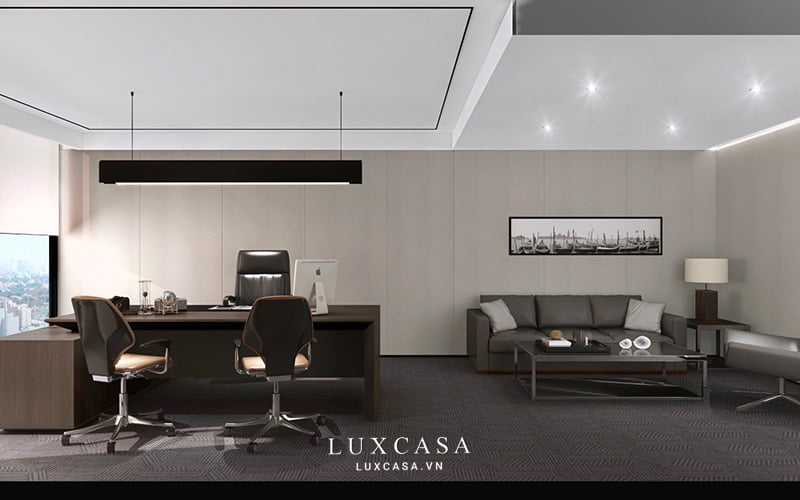 Thiết kế văn phòng trọn gói hiện đại công ty SUNAC