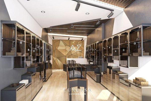 Thi công showroom túi xách sang trọng ở Hải Dương