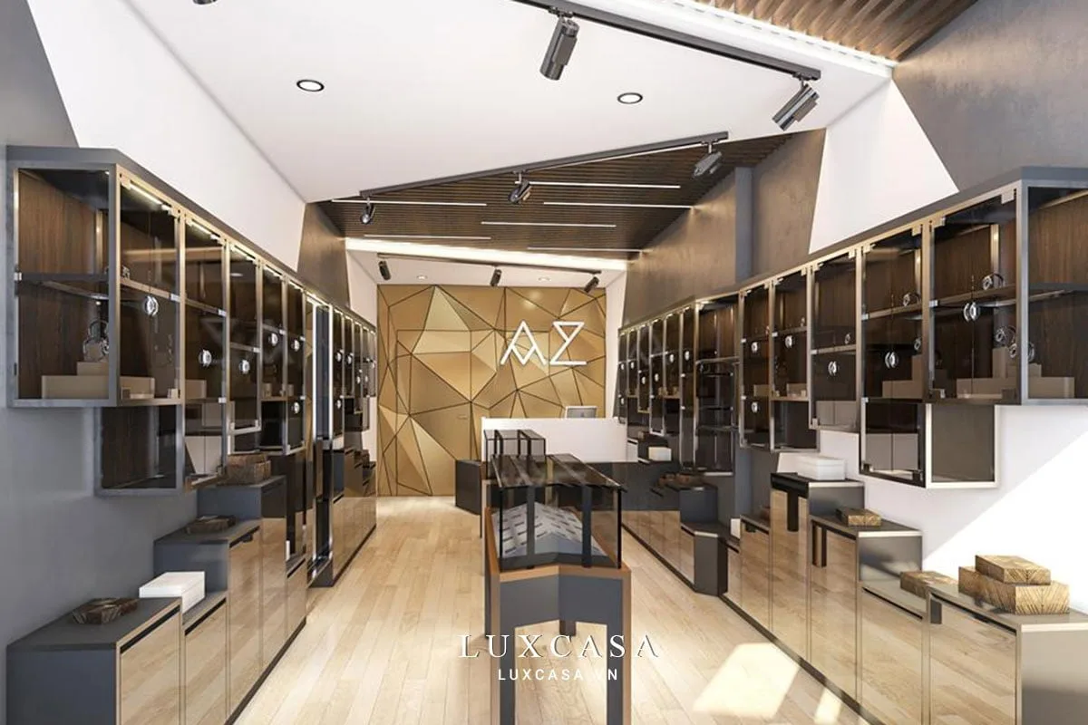 Thi công showroom túi xách sang trọng ở Hải Dương