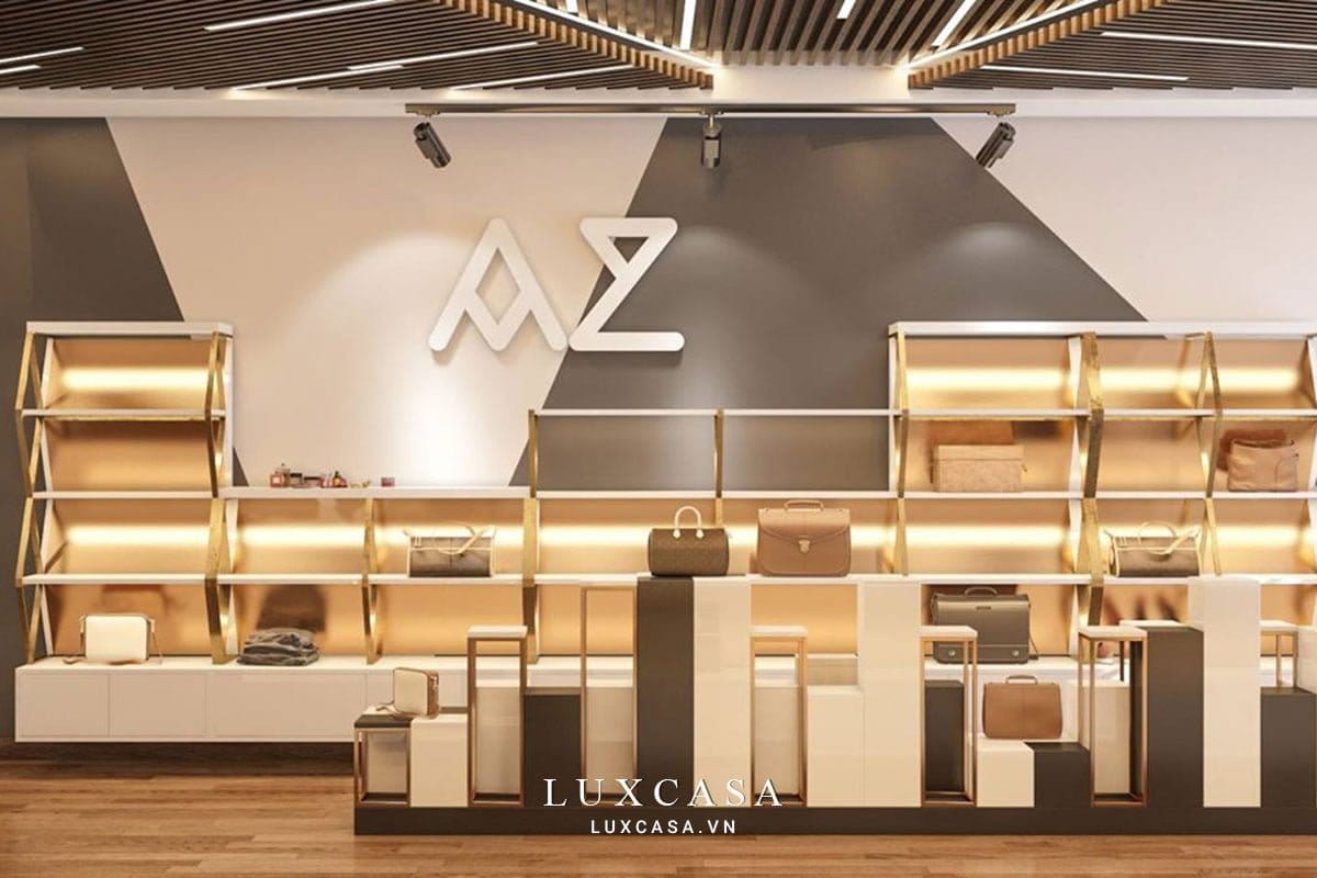 Thi công showroom túi xách sang trọng ở Hải Dương