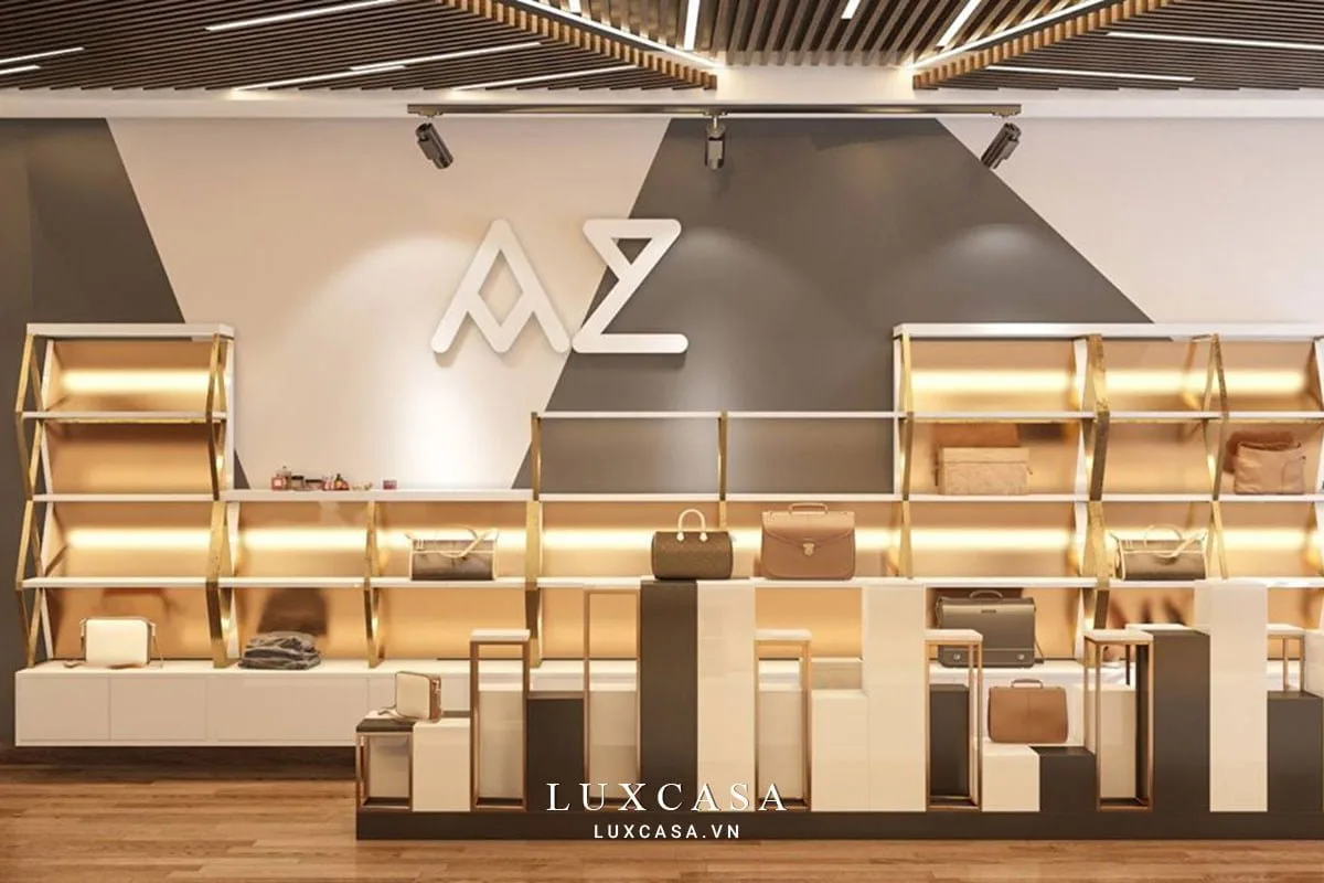 Thi công showroom túi xách sang trọng ở Hải Dương