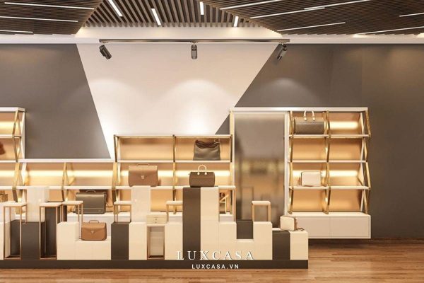 Thi công showroom túi xách sang trọng ở Hải Dương