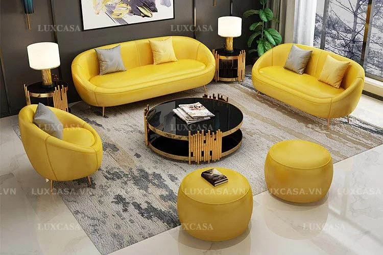 ghế sofa đơn tròn hiện đại 