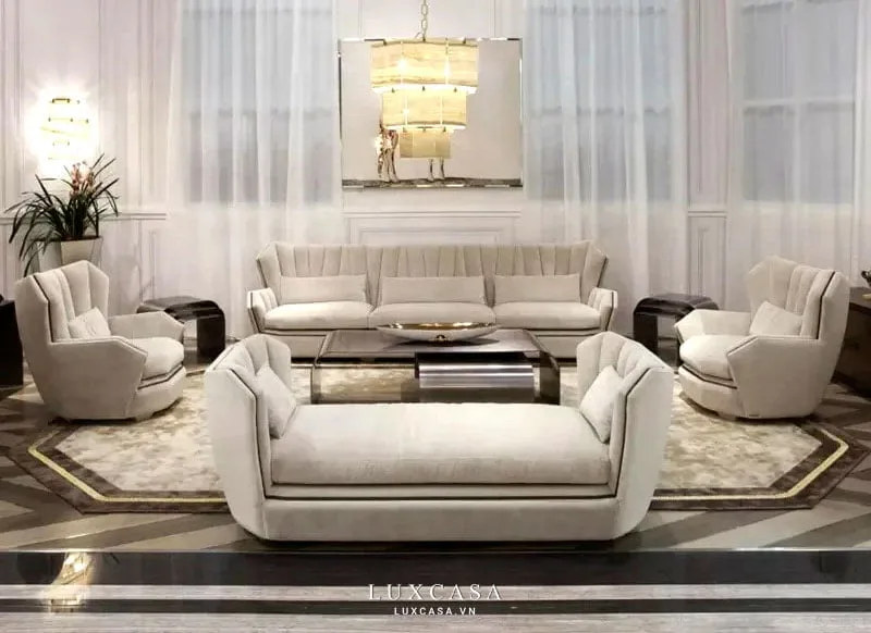 Ghế sofa da sang trọng 