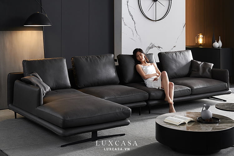 ghế sofa màu đen SF0319
