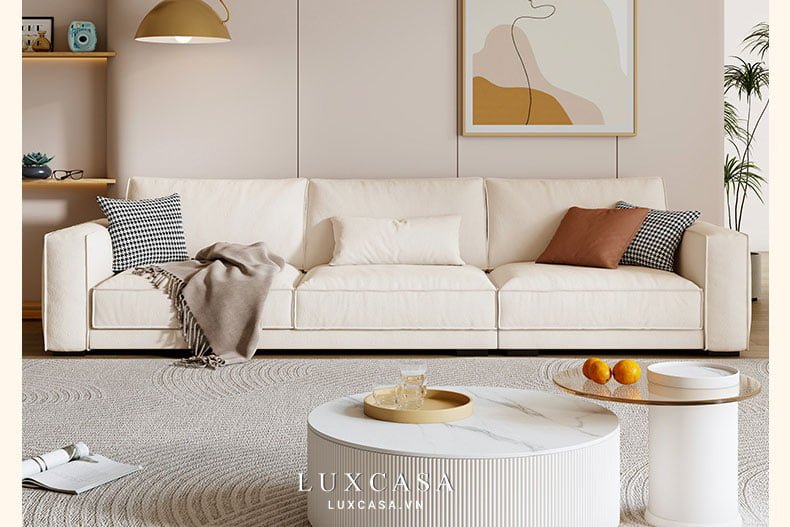 ghế sofa màu trắng SN04