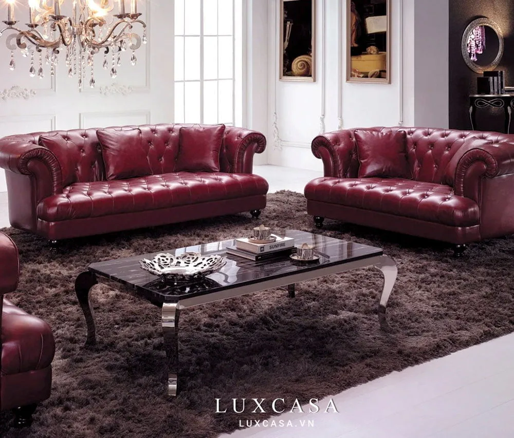 ghế sofa phòng khách tân cổ điển 