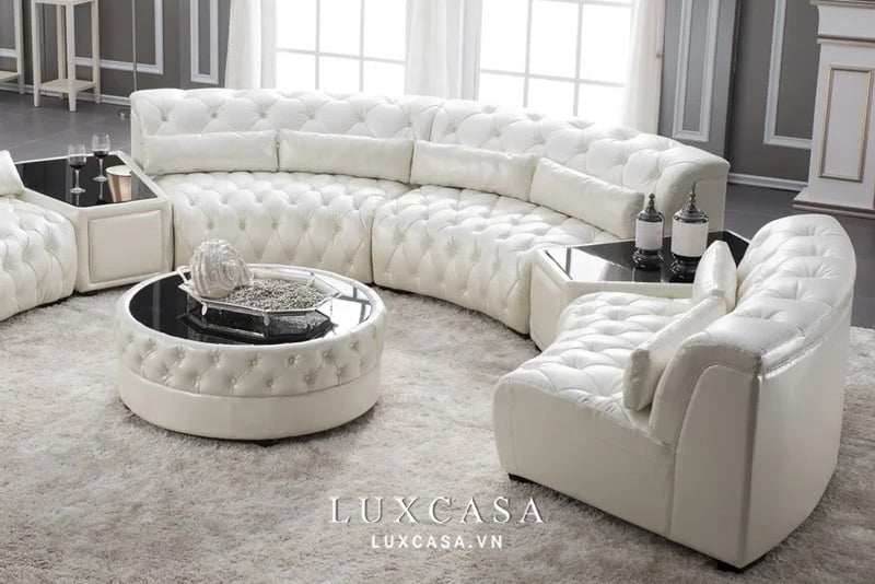 ghế sofa trắng STC204