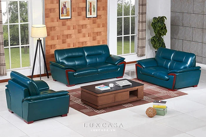 Ghế sofa văn phòng bọc da chất liệu cao cấp