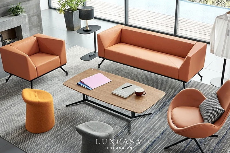 Ghế sofa văn phòng nhỏ phong cách năng động trẻ trung