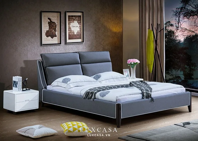 giường bọc vải gn130