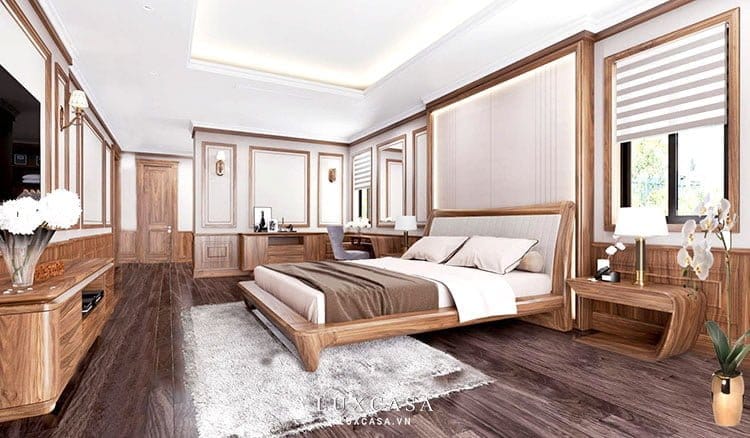 giường ngủ gỗ óc chó