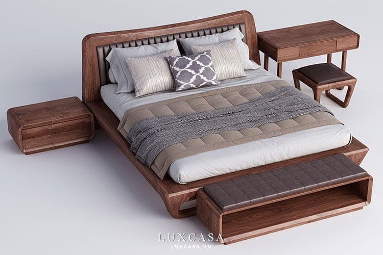 giường gỗ tự nhiên