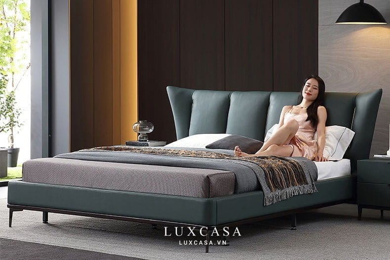 Giường ngủ bọc da 