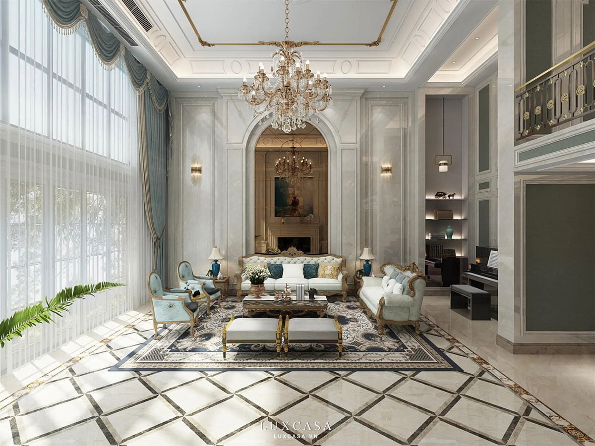 Thiết kế nội thất biệt thự tân cổ điển