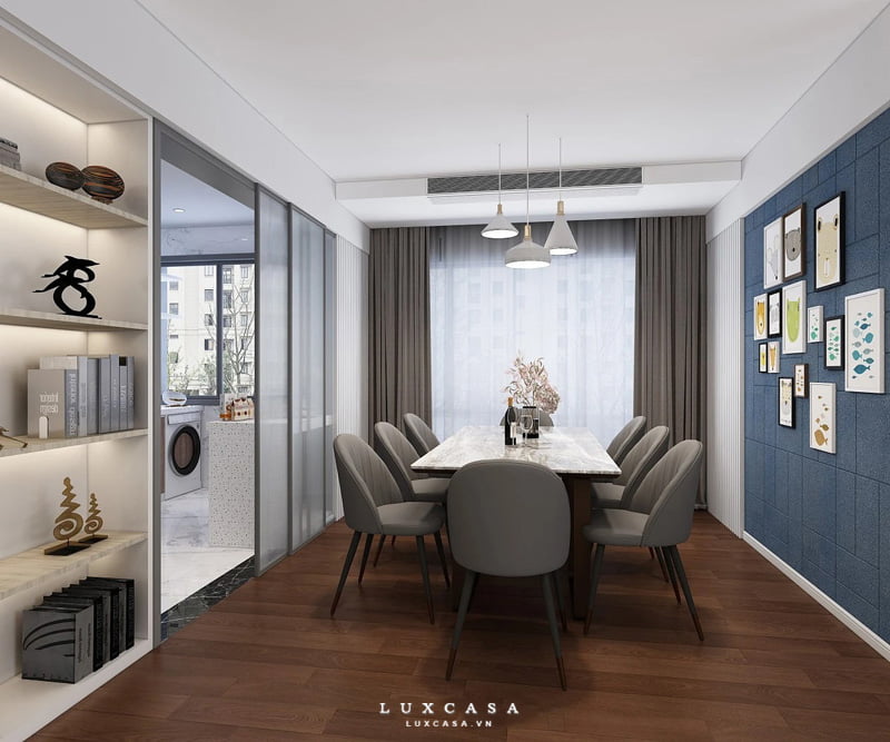 Thiết kế nội thất gỗ phòng ăn