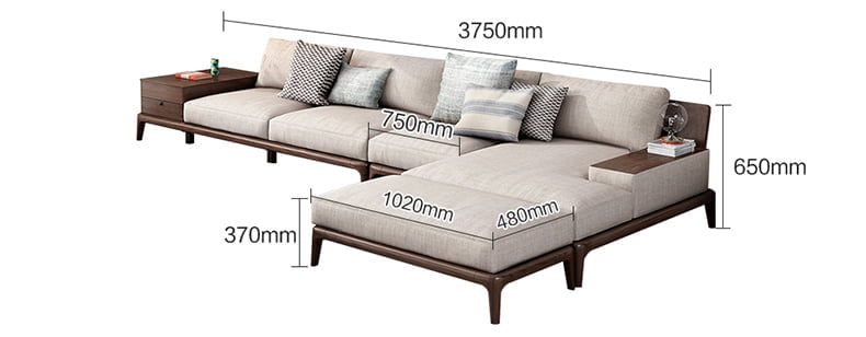 kích thước ghế sofa gỗ SG318