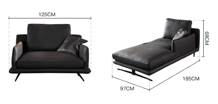 kích thước ghế thư giãn sofa góc chữ L