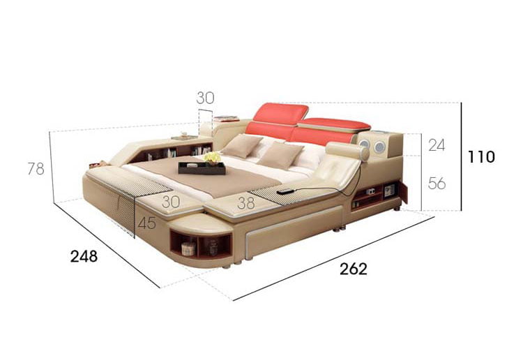 Kích thước giường thông minh