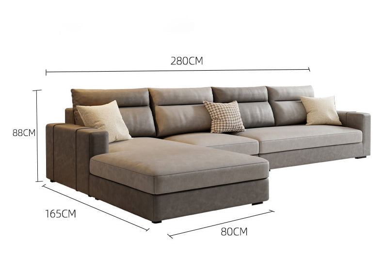 kích thước sofa góc chữ L 3 chỗ