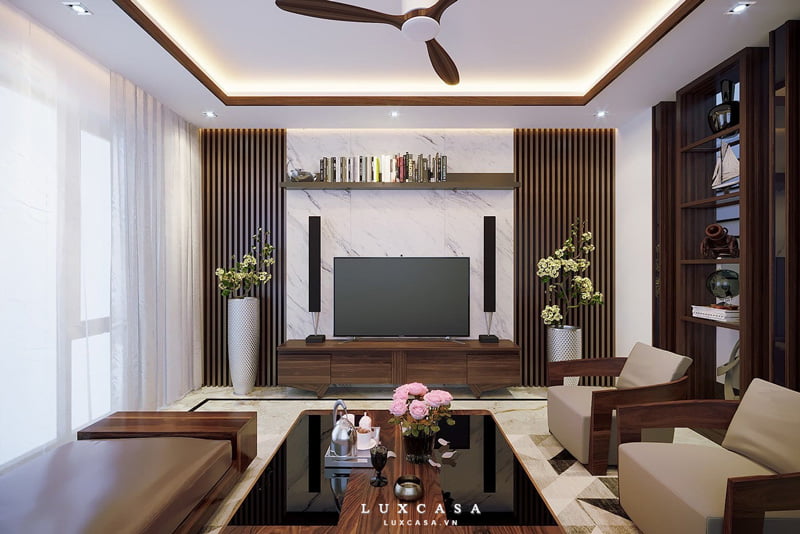 Thiết kế nội thất gỗ óc chó