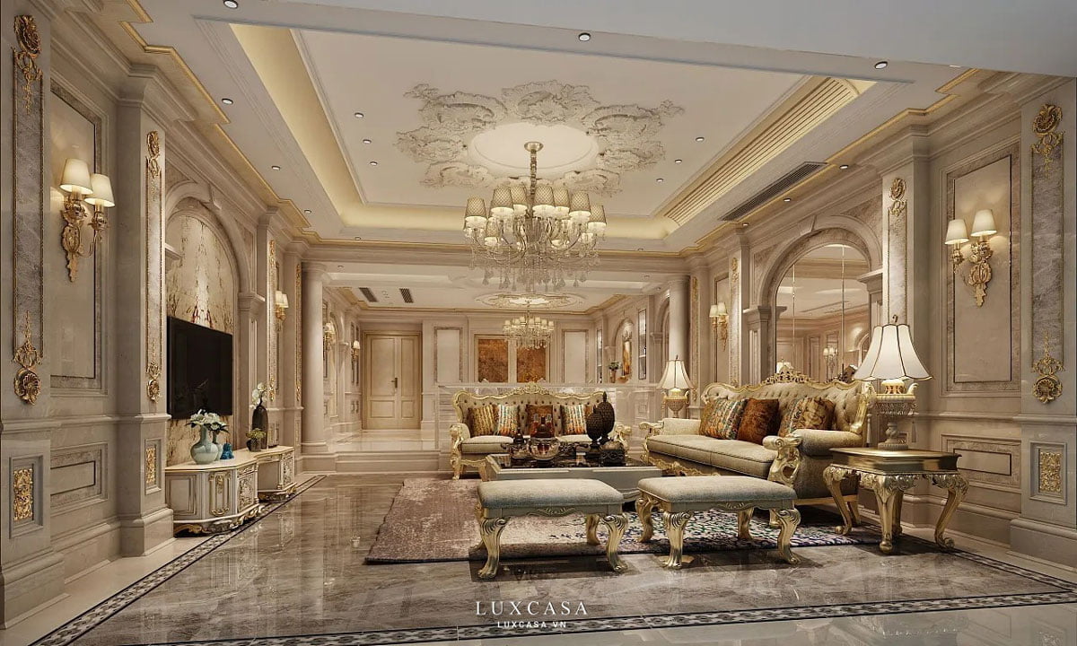 Thiết kế nội thất biệt thự tân cổ điển